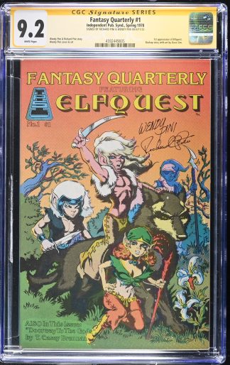 Fantasy Quarterly #1 CGC SS 9.2 Auto Richard & Wendy Pini Signed