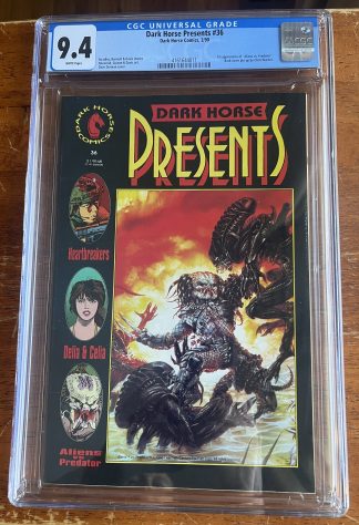 Dark Horse Presents #36 CGC 9.4 1st App Aliens Vs. Predator 1990