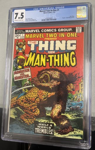 Marvel Two-In-One #1 CGC 7.5 1974 Man-Thing Death of the Molecule Man