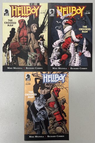 Hellboy The Crooked Man #1-3 Complete Set Run Dark Horse 2008