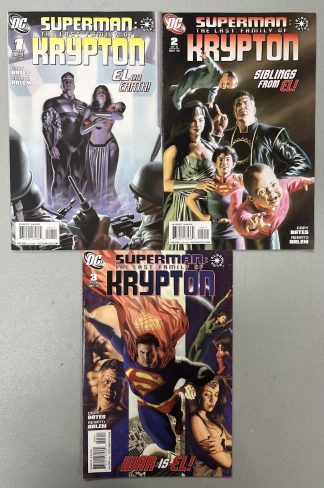 Superman Last Family of Krypton #1-3 Complete Set DC 2010