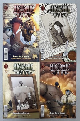 Atomic Robo Deadly Art of Science #1-5 Complete Set Red 5 Comics 2008