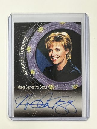 Stargate SG-1 Season 6 Auto A37 Amanda Tapping as Major Samantha Carter Signed Card