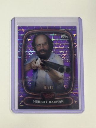 2025 Stranger Things Topps High-Tek Base Set #13 Purple 07/11 Murry Bauman