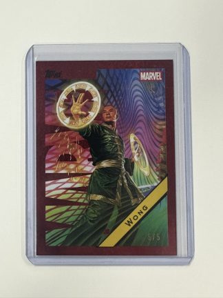 Topps Chrome Marvel Comics 616 Day Red Promo 2025 5/5 Wong M-30