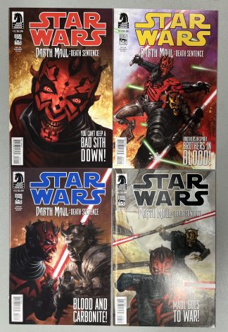 Star Wars Darth Maul: Death Sentence #1-4 Complete Set Run Marvel 2012
