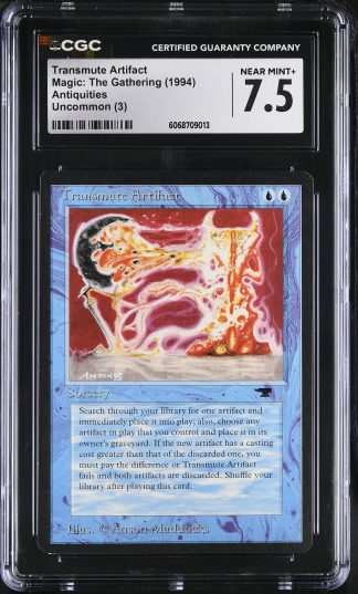 MTG Transmute Artifact Antiquities 1994 CGC 7.5 Near Mint Uncommon