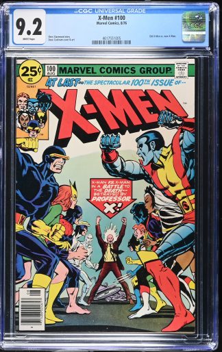 X-Men #100 CGC 9.2 Old X-Men vs. New X-Men