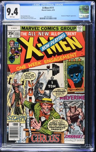 X-Men #111 CGC 9.4 Mesmero and Magneto Appearance