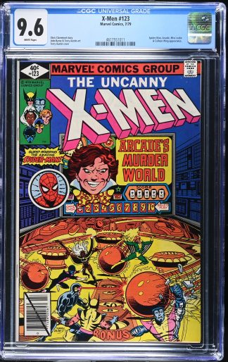 X-Men #123 CGC 9.6 Spider-Man Appearance