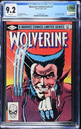 Wolverine Limited Series #1 CGC 9.2 1st Solo Wolverine Comic