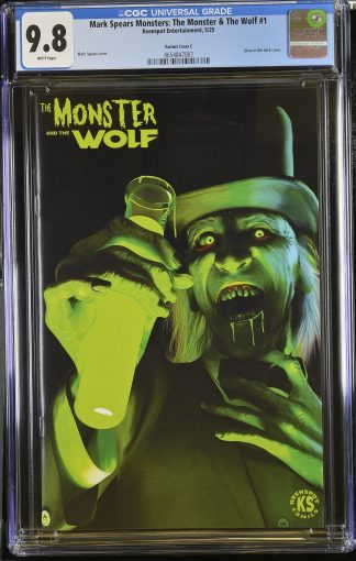 Mark Spears Monsters The Monster & The Wolf #1 CGC 9.8 1:500 Glow in the Dark