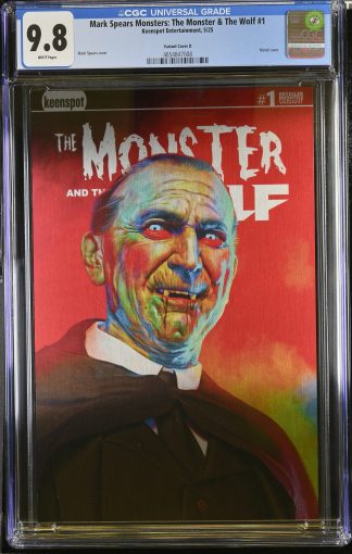Mark Spears Monsters The Monster & The Wolf #1 CGC 9.8 1:1000 Metal