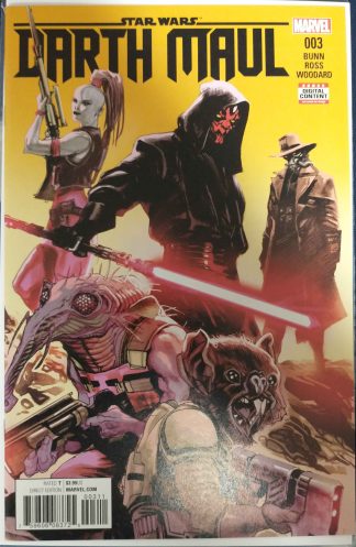 Star Wars Darth Maul #3 Cover A 1st Print Marvel 2017 Cad Bane Cover