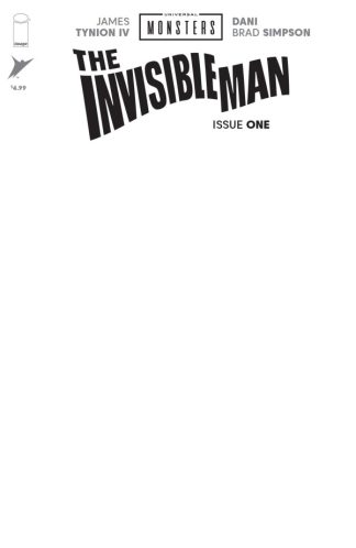 Universal Monsters The Invisible Man #1 Cover H Blank Variant 1st Print