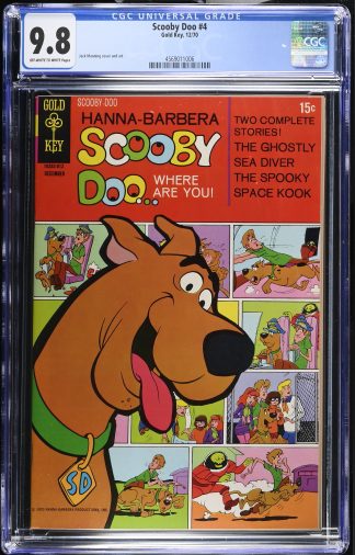 Scooby Doo #4 CGC 9.8 Gold Key 1970 Hannah Barbera Where Are You