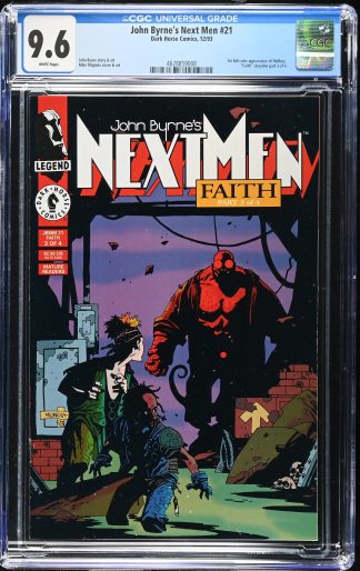 John Byrne's Next Men #21 CGC 9.6 1st Full Color App of Hellboy