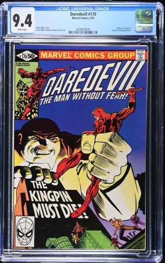 Daredevil #170 CGC 9.4 Bullseye, Kingpin, and Vanessa Fisk App