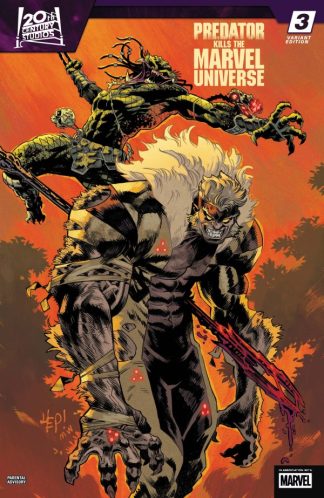 Predator Kills the Marvel Universe #3 Scott Hepburn Hunting the Hunters Variant 1st Print