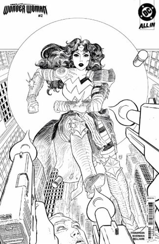 Absolute Wonder Woman #2 1:25 Sherman 2nd Print Black White Sketch Variant