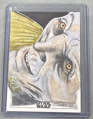 Star Wars Galaxy Chrome 2025 Topps Sketch Card Snoke by Jane Rushton