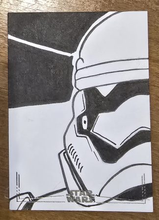 Star Wars Galaxy Chrome 2025 Topps Sketch Card RAM Stormtrooper