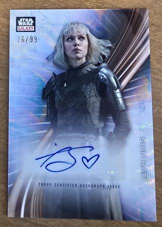 Star Wars Galaxy Chrome 2025 Wave Refractor Auto Shin Hati /99 Ivana Sakhno
