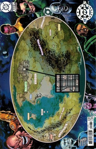 Green Lantern Corps #10 2025 Cover C Tom Derenick Map of Oa Variant 1st Print