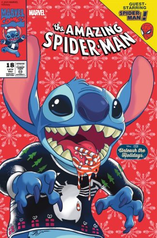 Amazing Spider-Man #18 (2025) Benjamin Su Disney Stitch Unleash the Holidays Variant 1st Print