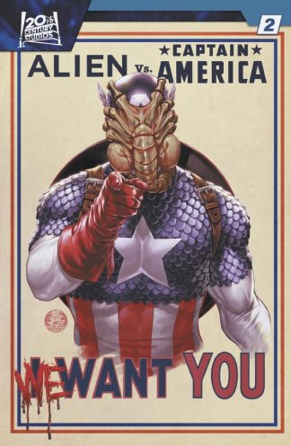 Alien Vs Captain America #2 Mark Brooks Variant 1st Print