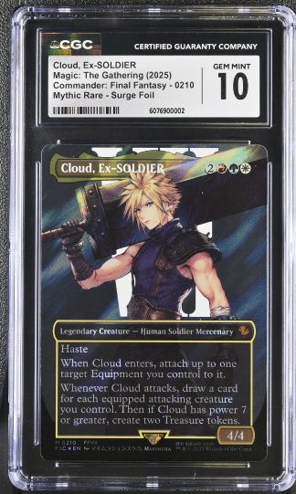 Cloud Ex-Soldier Surge Foil 0210 Final Fantasy CGC 10 PSA Check 2025