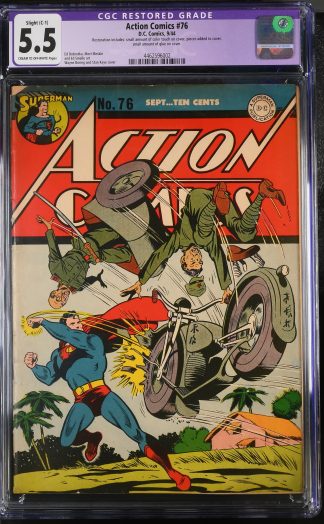 Action Comics #76 CGC 5.5 (R) 1944