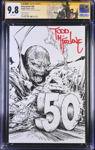 King Spawn #50 SS CGC 9.8 Variant Cover G 1:250 Incentive