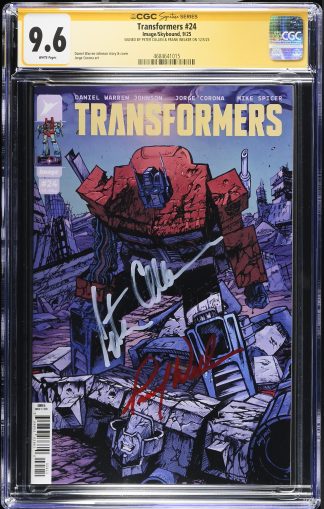 Transformers #24 SS CGC 9.6 Auto Peter Cullen & Frank Welker Signed Image Comics