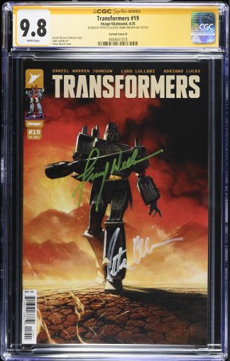 Transformers #19 SS CGC 9.8 Auto Peter Cullen & Frank Welker Signed Image Comics