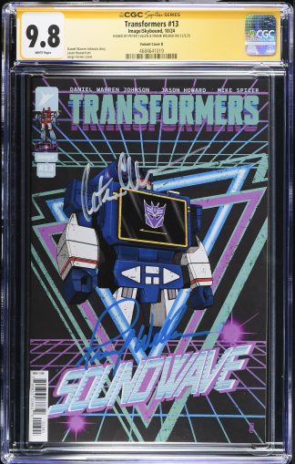 Transformers #13 SS CGC 9.8 Auto Peter Cullen & Frank Welker Signed Image Comics