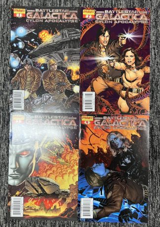 Battlestar Galactica Cyclon Apocalypse #1-4 Complete Set Run Dynamite 2007