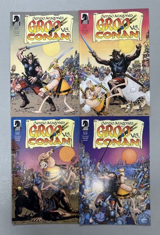 Groo vs Conan #1-4 Complete Set Run Dark Horse 2014