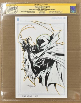King Spawn #50 Stephen Segovia 1:1000 SS CGC Original Sketch