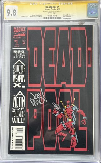 Deadpool #1 CGC SS 9.8 Signed by Joe Madureira