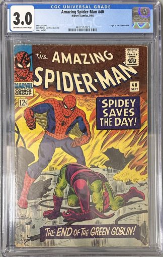 Amazing Spider-Man #40 CGC 3.0 1966 Origin of the Green Goblin