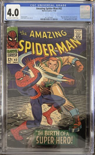 Amazing Spider-Man #42 CGC 4.0 1966 Mary Jane Watson's Face Revealed