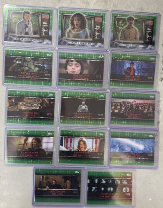 Stranger Things Topps High-Tek Lot of 14 Cards #C-15 #C-19 /75