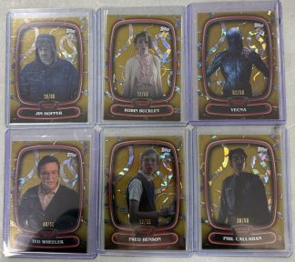 Stranger Things Topps High-Tek Lot 6 #7 #8 #16 Gold Vines /50