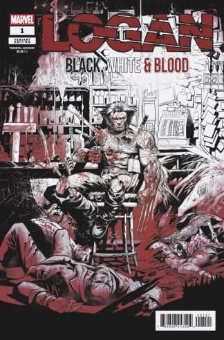 Logan: Black, White & Blood and Guts #1 Adam Kubert Variant 1st Print